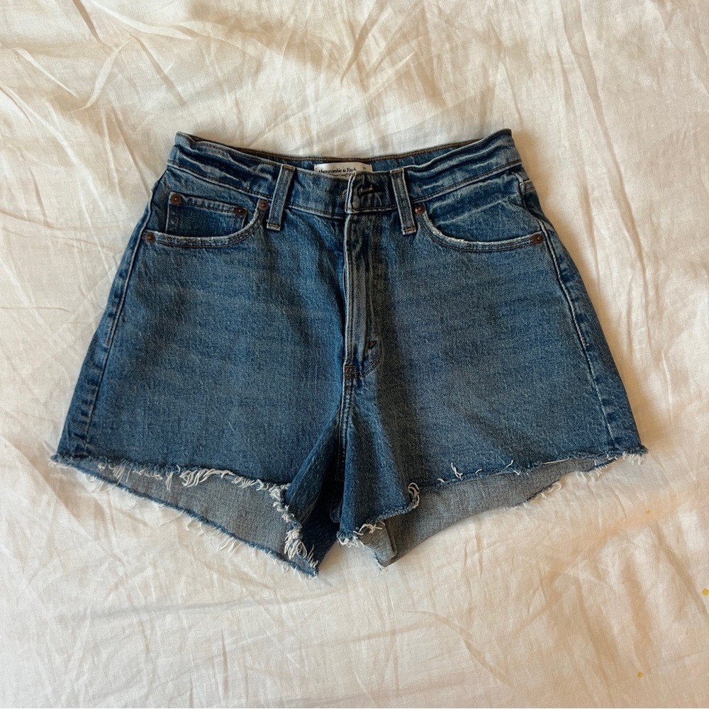 Abercrombie High Rise Denim Shorts